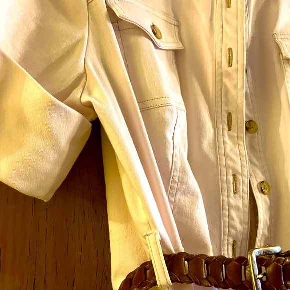 Vintage J.B.S. Size 16 Belted Shirt Dress - Picture 8 of 12